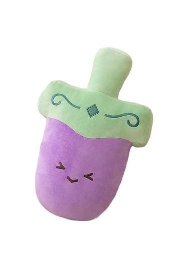 Jian Fan Yastık Kanepe Başucu Yastığı Ofis Siesta Yastık - Mor Mor