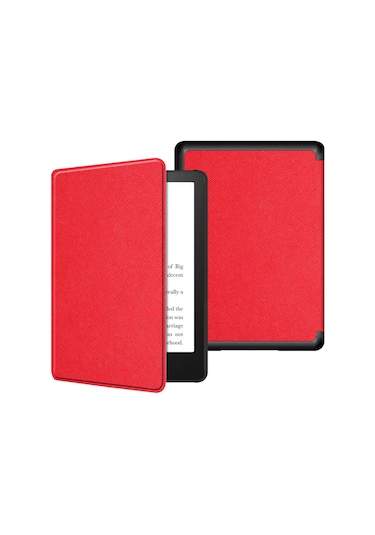 Skycity Kindle Paperwhite Kılıfı 6 İnç 2021 11. Nesil /2018 10. Nesil K5 - Kuru Nane Yeşili - Çapraz Desenli - Dayanıklı Ve Kompakt Çok Renkli