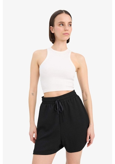 DeFacto Coool Loose Fit Bürümcük Şort A6223AX25SMBK81 Siyah