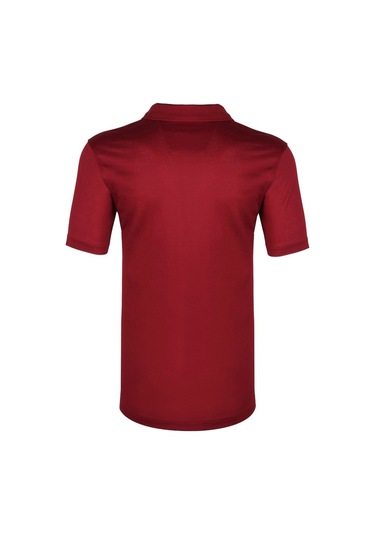 Classıc Kısa Kollu Mercerize Regular Erkek Polo Yaka Tshırt Bordo