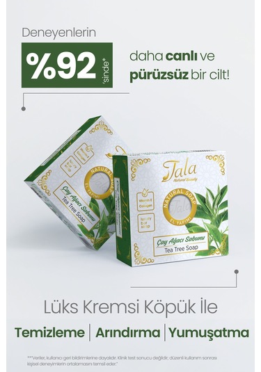 Tala Çay Ağacı Sabunu Arındırıcı Ve Sebum Dengeleyici Yağlı Ciltler İçin Doğal Sabun 150 Gr 8682750473703 Çay Ağacı