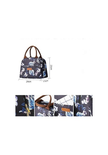 Tip I Heopono Şık Yalıtımlı Öğle Yemeği Çantası Oxford Kumaş Bento Kutusu Soğutucu Çanta Çok Renkli --