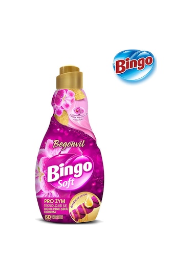 Bingo Soft Konsantre Çamaşır Yumuşatıcısı Begonvil 4 x 1440 ML