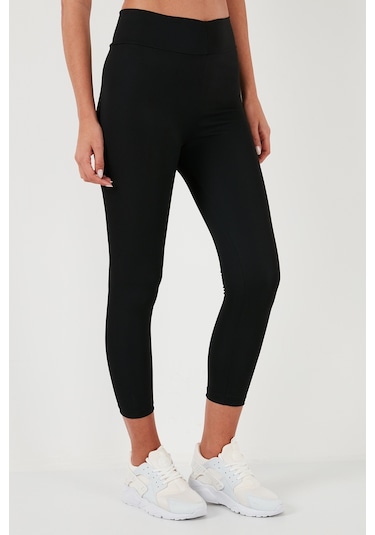 Lela Yüksek Bel Toparlayıcı Slim Fit Esnek Bayan Tayt 5865659 Siyah