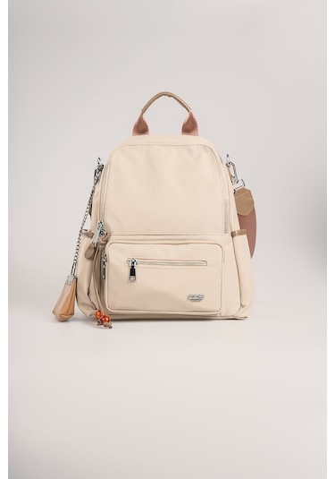 Ççs Kadın Sırt Çantası Ccs18026 Bej Bej