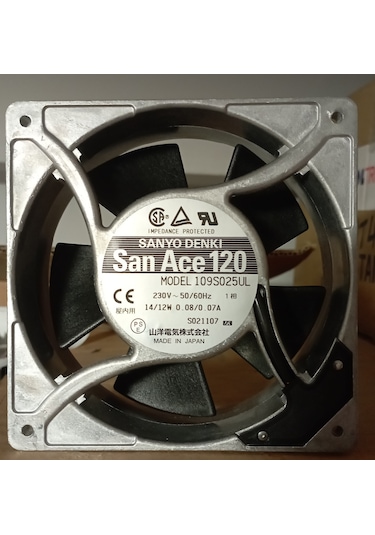 Sanyo Denki 109s025ul 230v 14-12w 0.08-0.07a Cooling Fan