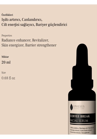 Cildi Doğal Aydınlatıcı Ve Canlandırıcı Yüz Serumu 20ml