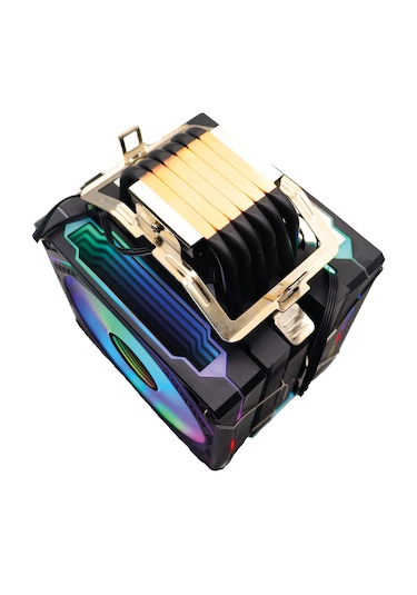 Zoko Ice Pro Bp6 Siyah Auto Rainbow Fanlı Kule İşlemci Fanı