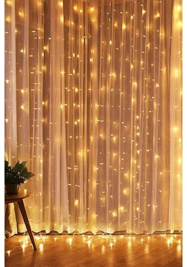 Technosmart 3x2 Metre Perde Led Animasyonlu 12 Saçaklı 240 Ledli