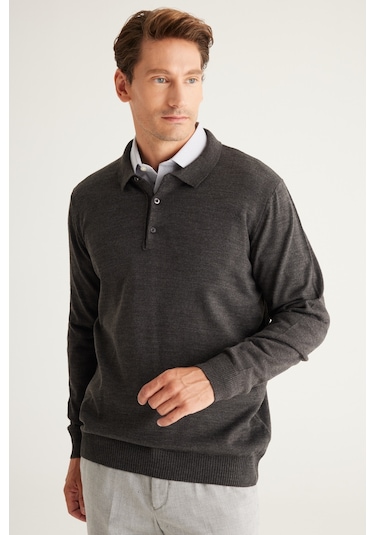 Altinyildiz Classics Erkek Antrasit-Melanj Standart Fit Normal Kesim Polo Yaka Triko 4A4923100003ANMXXL Antrasit Melanj Altinyildiz Classics Erkek Antrasit-Melanj Standart Fit Normal Kesim Polo Yaka Triko 4A4923100003ANMXXL Antrasit Melanj