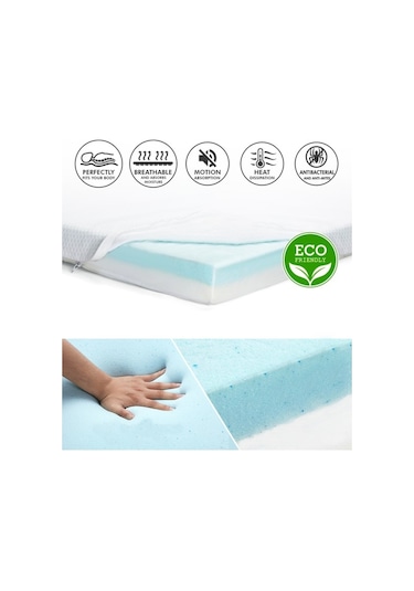 Onlıne-Yatak Viscopooly 100X200 Cm Ortopedik Yatak Şiltesi Visco Ped