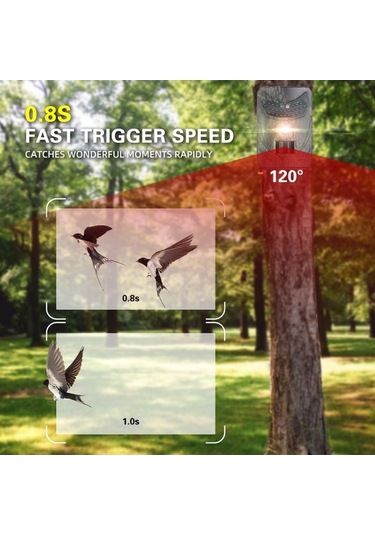 Tongxida 20mp Hd Yaban Hayatı İzleme Kamerası Ip54 Su Geçirmez Kızılötesi Gece Görüşlü Güvenlik Sistemi Kamuflaj Çok Renkli