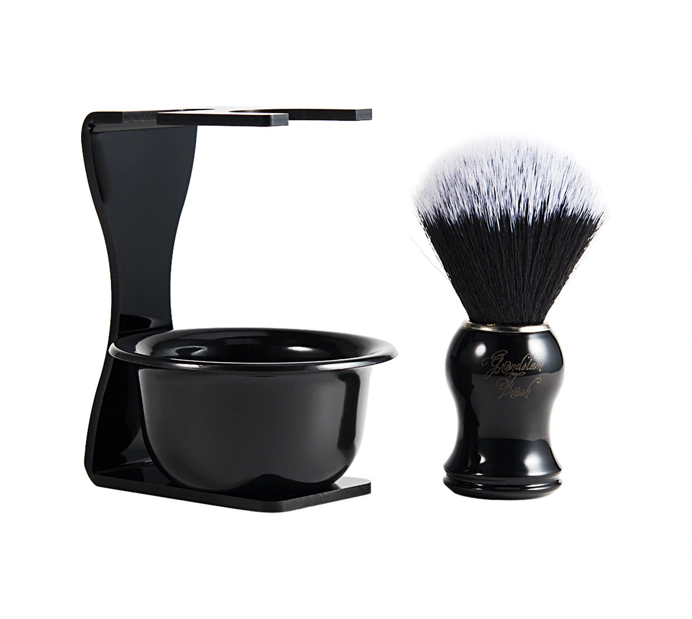 Youtek Saçak Fırçası Seti - Saf Saçak, Nilon Sap Ve Fırça, Abs + Nilon Malzeme, Hediyelik Kutulu Paket Siyah