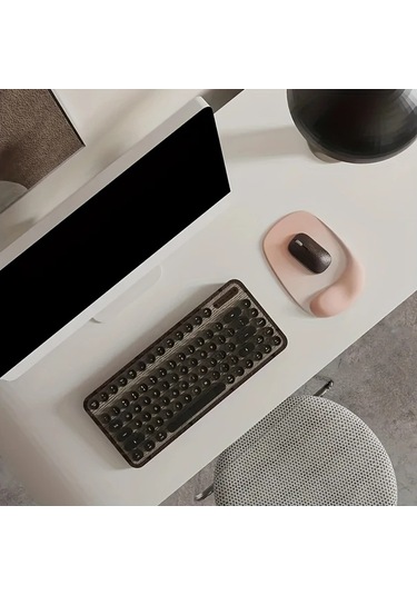 Elmpaly Sarı Sku Jel Bilek Destekli Ergonomik Mouse Pad - Premium Naylon, Kaymaz, Ofis Ve Oyun İçin, Laptop Ve Masaüstü Uyumlu, Kauçuk Taban