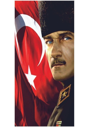 Araba Kapı Direk Kaplama Folyosu Atatürk Bayrak Sağ Ve Sol 2adet