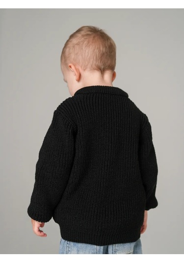 Djaza Kids Çocuklar İçin Örme Oversize Kazak 249550284 Siyah