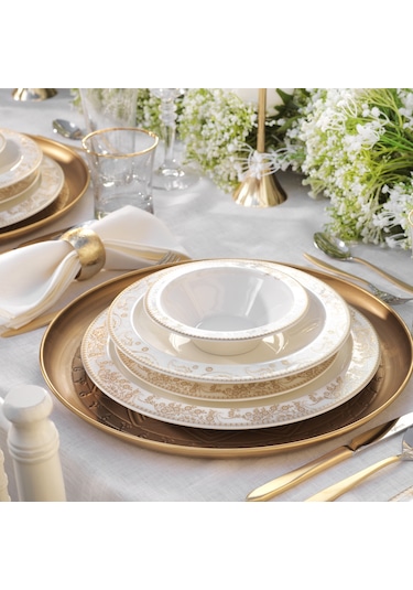 Schafer Tılsım Bloomfest Yemek Takımı 60 Parça-gold