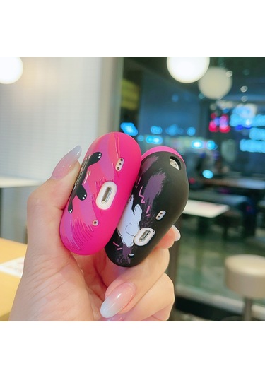 Airpods Uyumlu 3 İçin Kedi Ve Köpek Desenli Kulaklık Kutusu Buzlu Tpu Kılıfı Köpeği Keşfetmek Köpeği Keşfetmek