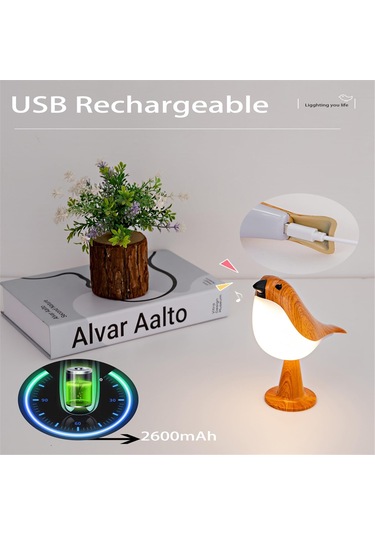 Küçük Kuş Masa Lambası, Şarj Edilebilir Kablosuz Masa Lambası Diğer