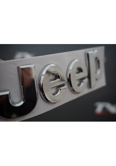 Jeep Kaput Bagaj 3M 3D Krom Metal Logo Amblem Arma
