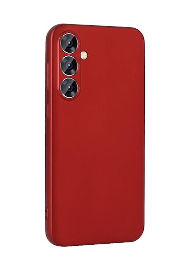 Ardemix Galaxy Uyumlu S24 Uyumlu Premier Silikon Kılıf-kırmızı Kirmizi