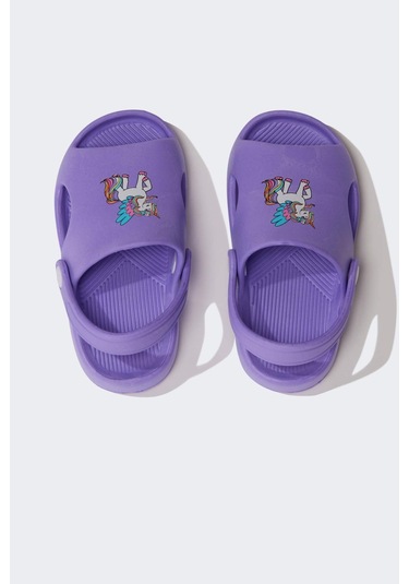 DeFacto Kız Çocuk Düz Taban Eva Terlik E3341A525SMPR120 Mor