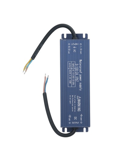 Yifomall 24v 100w Ip67 Su Geçirmez Dış Mekan Güç Kaynağı - Led Işık/reklam/tabela İçin Kısa Devre & Aşırı Yük Korumalı Ac110-240v Giriş Mavi