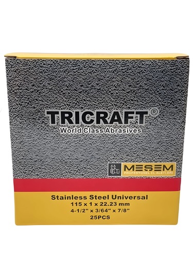 Tricraft 25'li Metal Kesici Taş 115x1.0x22 Mm