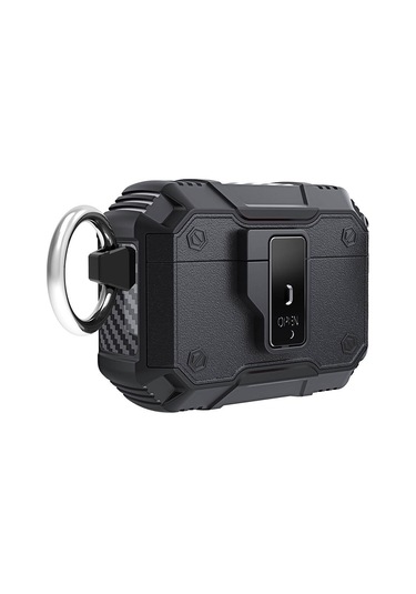 Ardemix Air-pods 3. Nesil Airbag 35 Darbelere Karşı Dayanıklı Düğmeli Kılıf-siyah Siyah