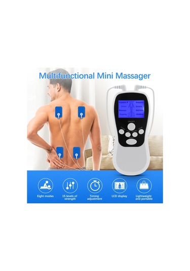 Butu Çok İşlevli Düşük Frekanslı Darbe Meridyen Fizyoterapi Masaj Aleti, Renk: Beyaz Standart Çok Renkli