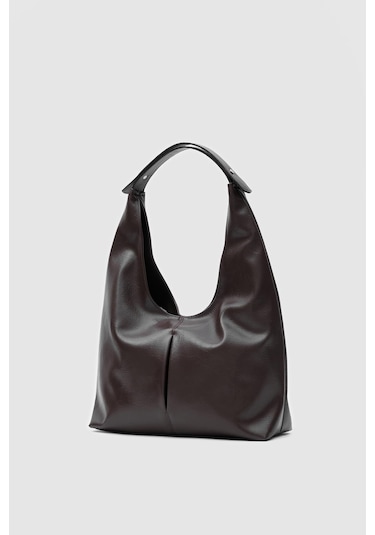 Zaura Salaş Omuz Çantası Acı Kahve Haki - Kahverengi