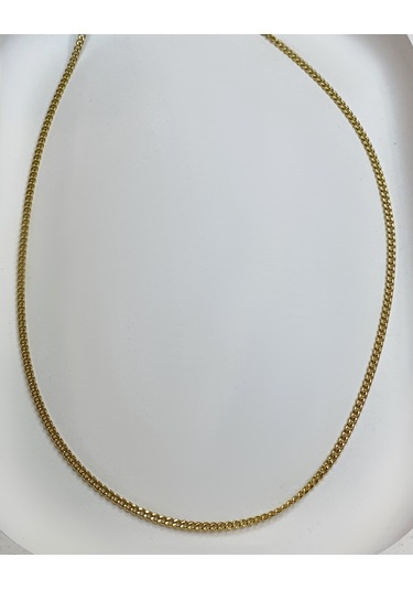 Erkek 2 Mm Çelik Zincir Kolye Gold