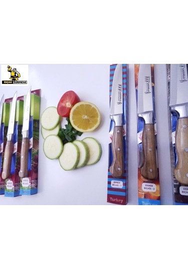 Mutfak Ekmek Sebze Meyve  Bıçak Seti 6ad Lazoğlu Sürmene Bilezikli