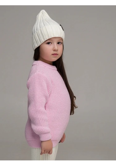 Djaza Kids Çocuklar İçin Örme Oversize Kazak 241271963 Pembe