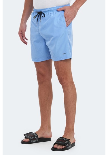 Slazenger Reno 2 Li Set Erkek Cepli Deniz Şortu Şort Gri - Mavi