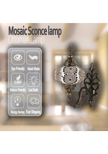 Otantik Mozaik Aplik Dekoratif Mozaik Lamba Diğer