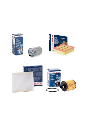 Opel Corsa D 1.3 Cdtı 4'lü Filtre Bakım Seti 2011-2014 Bosch