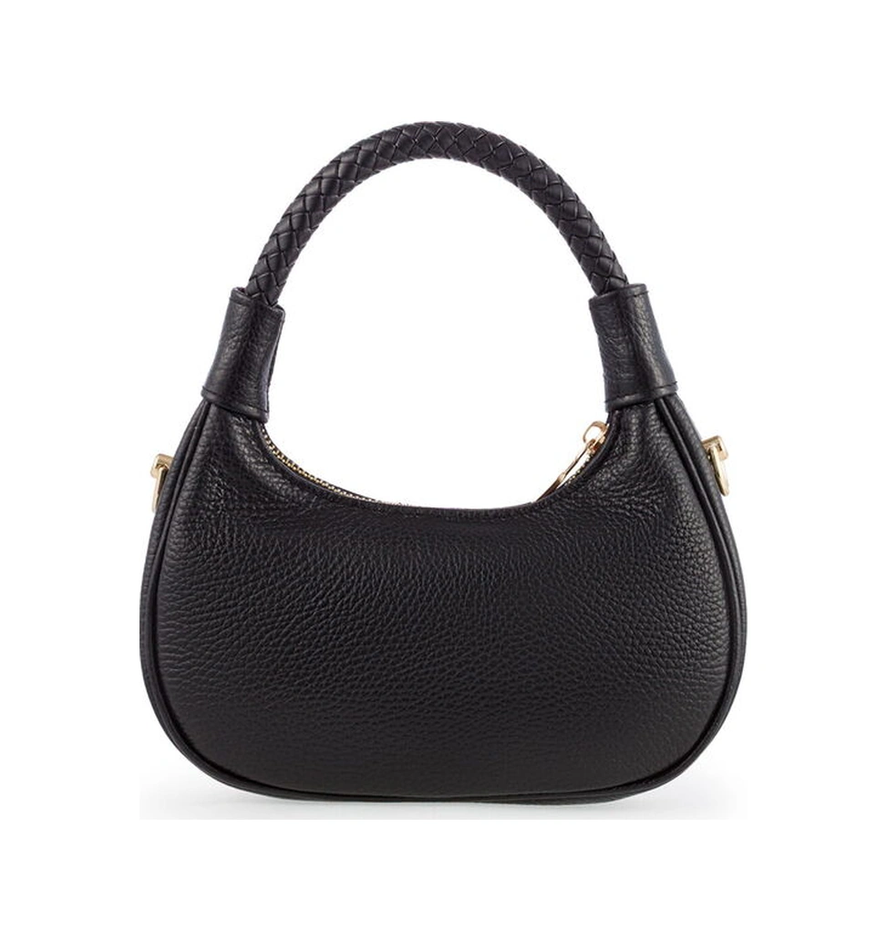 Bilik Deri Mini Siyah Kadın El Çantası Blm 7560-r Siyah