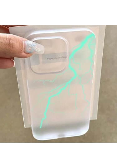 Fochsia iPhone Uyumlu 12 Pro Max İçin Siyah Minimal Mat Yarı Saydam Yıldırım Kılıf