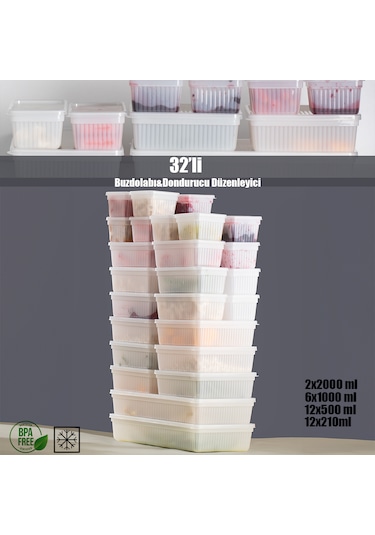 Porsima 2015 32'li Buzluk Buzdolabı Düzenleyici Saklama Kabı Beya