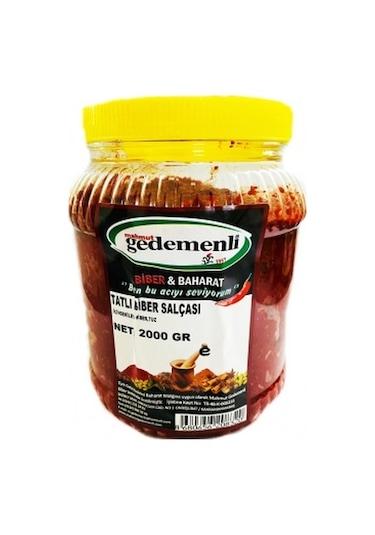 Mahmut Gedemenli Ev Tipi Tatlı Biber Salçası 2 KG