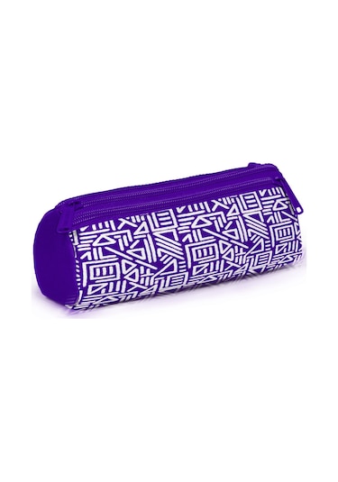 Coral High Mor Beyaz Geometrik Desenli 3 Lü Okul Çanta Seti Set0123683 Mor - Beyaz