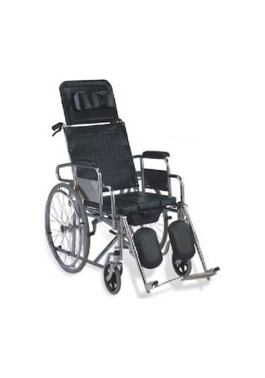 Tekerlekli Sandalye Sırtı Yatar Tuvalet Aparatlı