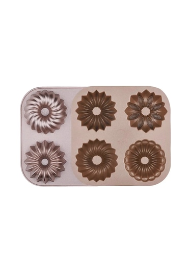Korkmaz Pasty 4lü Muffin Kalıbı A5617-4 Bej