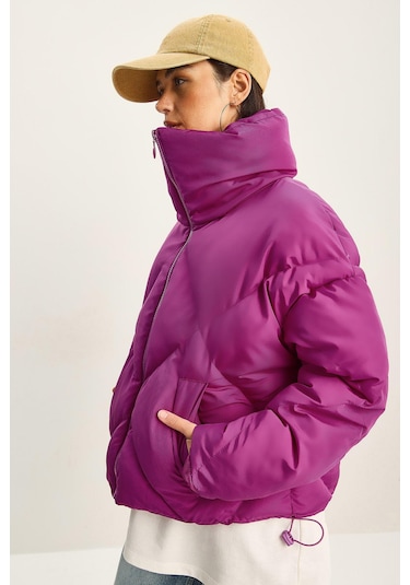 Shade Kadın Oversize Şişme Mont 10191065 - Fuşya