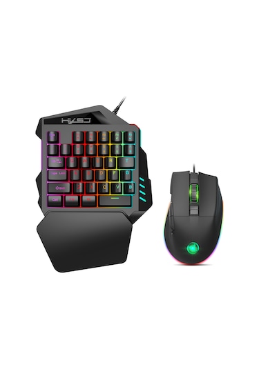 Wezone Oyun Klavye Ve Fare Seti - 7200 Dpı, Rgb Işık Efektleri, Ergonomik Tasarım, Makro Programlama, Çok Platform Desteği Diğer