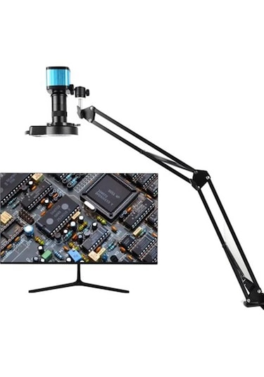 Monozone 150x Lens Endüstriyel Mikroskop Katlanabilir Tutucu