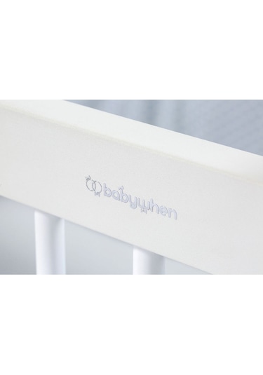 Bw1066 - Pratik Kademeli Anne Yanı Tekerlekli Beşik Ahşap 60x120 Ahşap