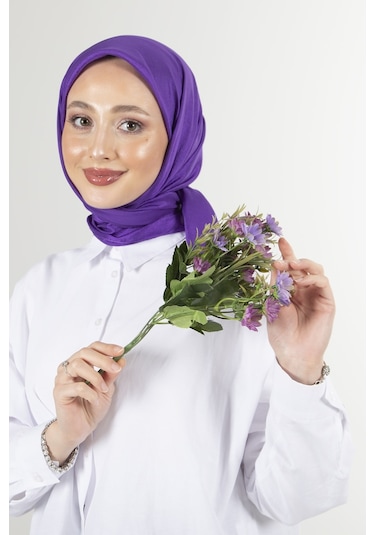 Latte Brisa Vual Eşarp /1196 - Mor