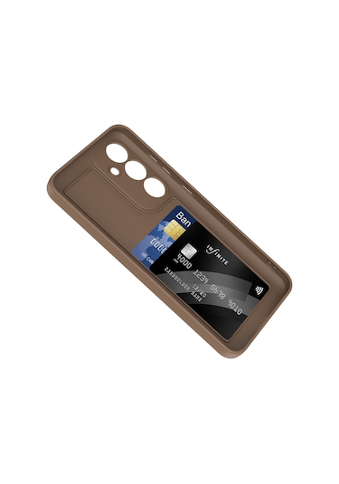 Kılıfist Galaxy Uyumlu S24 Fe Kılıf Kamera Korumalı Kartlık Hazneli Klfs Vitra Kapak - Siyah Siyah